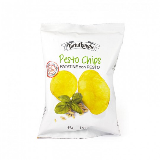 Tartuflanghe - Pesto Chips Patatine con Pesto in Polvere 45 g