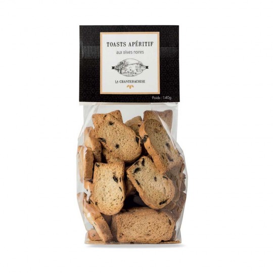 Chanteracoise - Mini Fette Biscottate alle Olive Nere
