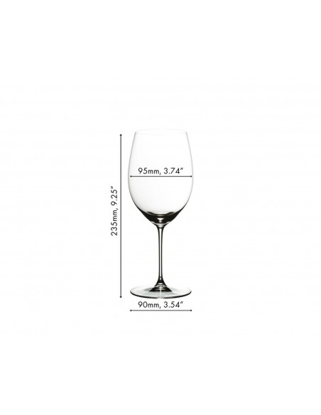 Riedel - Veritas Bicchiere per Cabernet/Merlot - Confezione da 2